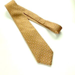 Pierre Cardin VINTAGE gold 100% Silk Tie